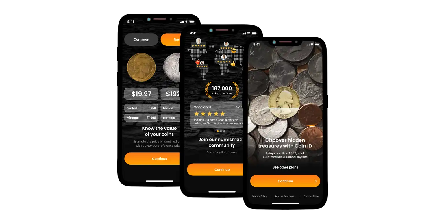 Coin ID Scanner promo page